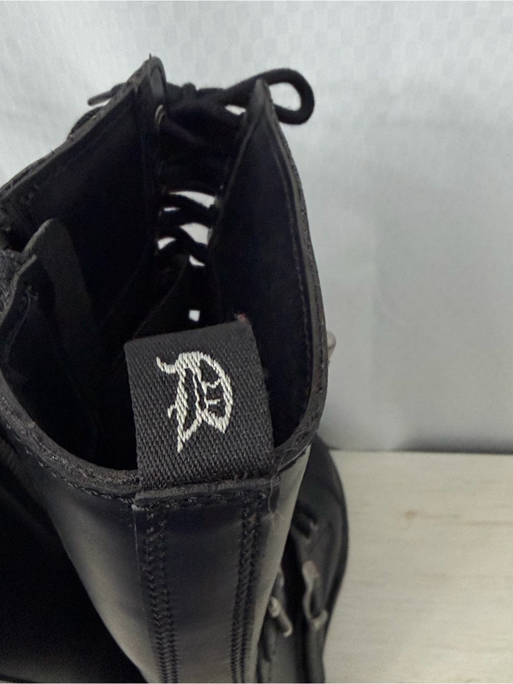Demonia Bolt-425 Black Vegan Leather Combat Boots Womens Size 9 Punk Grunge - Picture 7 of 13